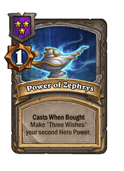 Power of Zephrys Hearthstone kártya