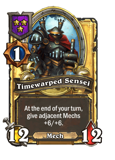 Timewarped Sensei Hearthstone kártya