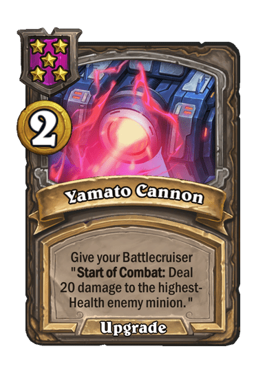 Yamato Cannon Hearthstone kártya
