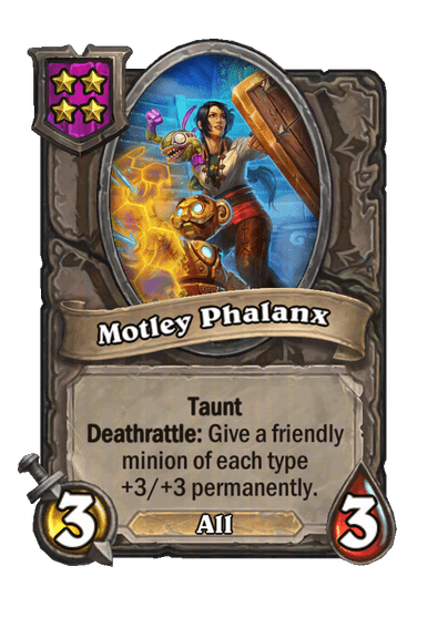 Motley Phalanx Hearthstone kártya