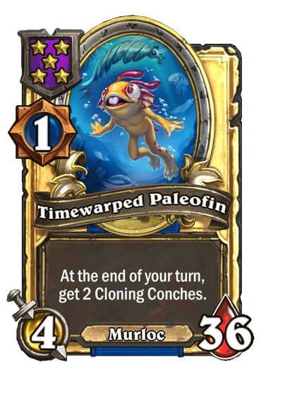 Timewarped Paleofin Hearthstone kártya