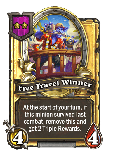 Free Travel Winner Hearthstone kártya