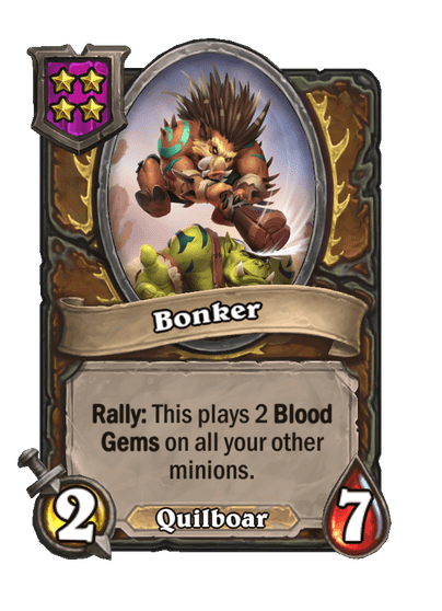 Bonker Hearthstone kártya