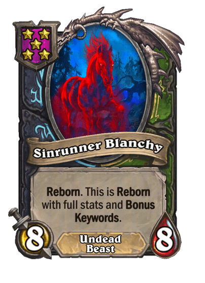 Sinrunner Blanchy Hearthstone kártya