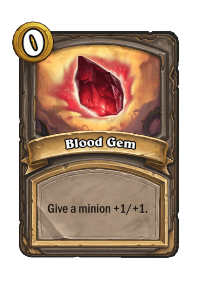 Blood Gem Hearthstone kártya