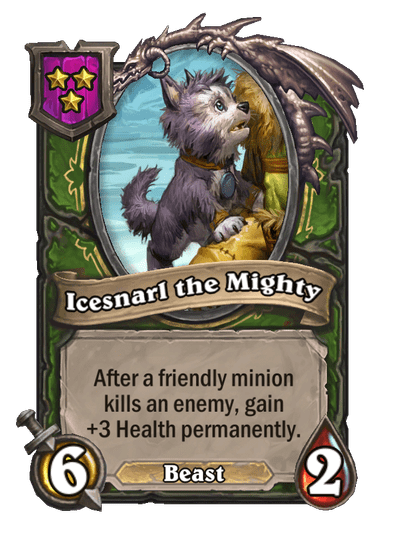 Icesnarl the Mighty Hearthstone kártya