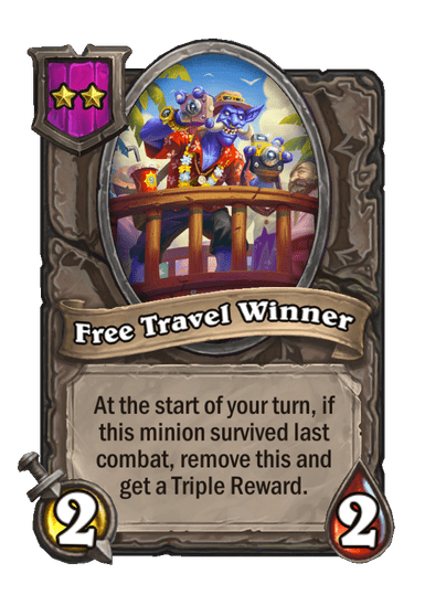 Free Travel Winner Hearthstone kártya