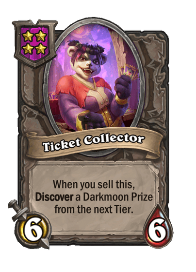 Ticket Collector Hearthstone kártya