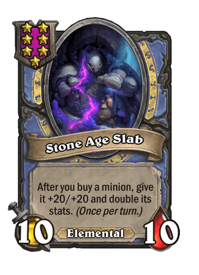 Stone Age Slab Hearthstone kártya