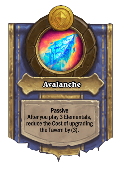Avalanche Hearthstone kártya