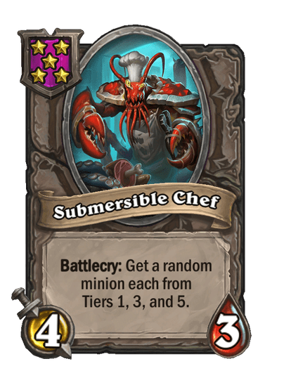 Submersible Chef Hearthstone kártya