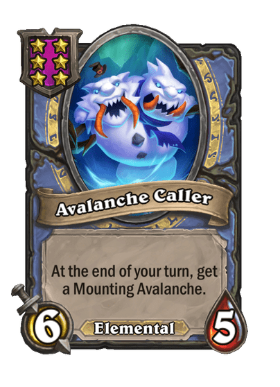Avalanche Caller Hearthstone kártya