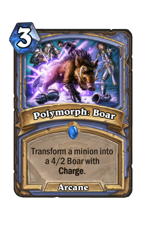 Polymorph: Boar Hearthstone kártya