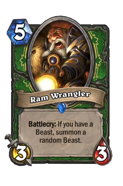 Ram Wrangler Hearthstone kártya