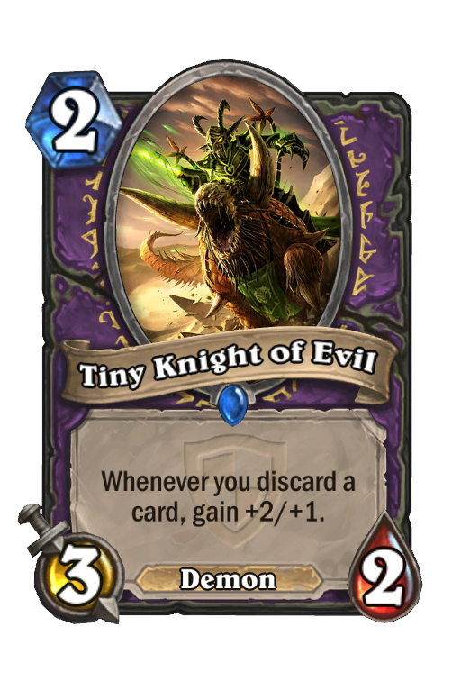 Tiny Knight of Evil Hearthstone kártya