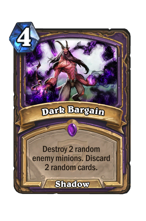 Dark Bargain Hearthstone kártya