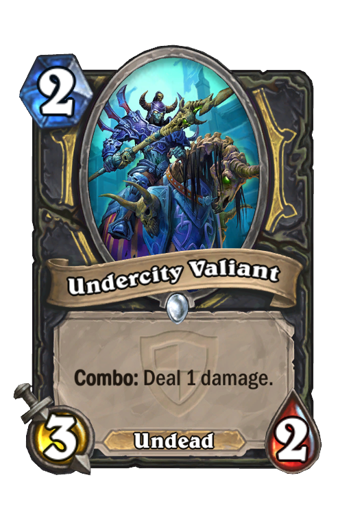 Undercity Valiant Hearthstone kártya