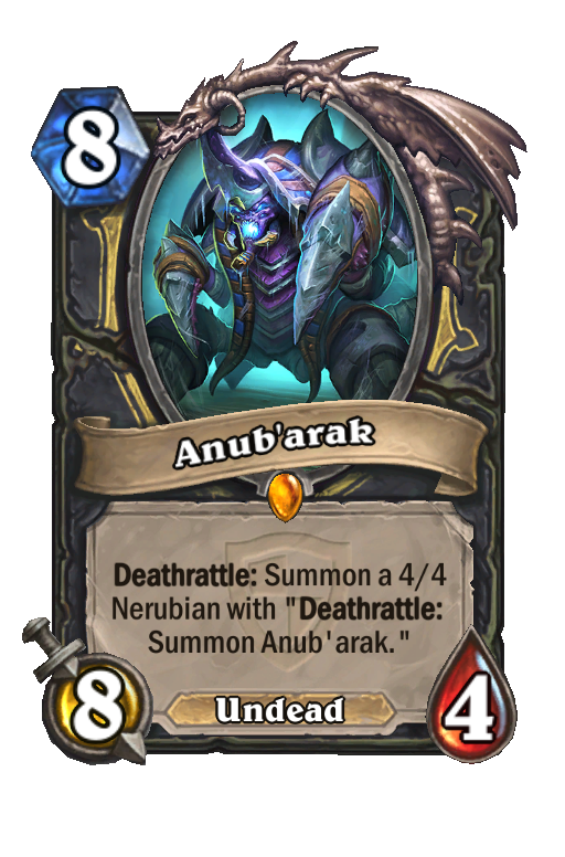 Anub'arak Hearthstone kártya