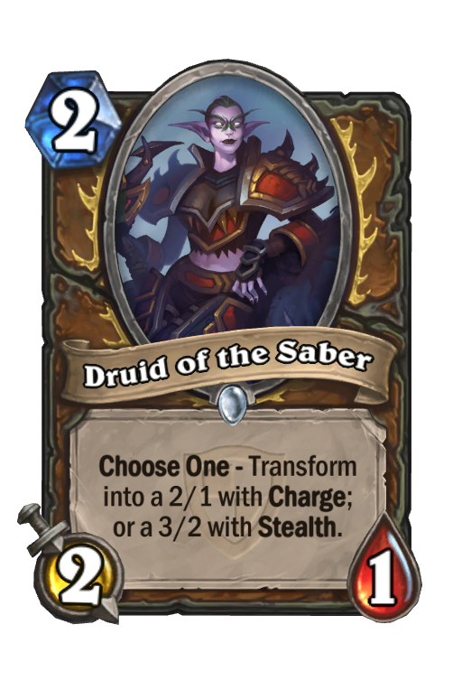 Druid of the Saber Hearthstone kártya