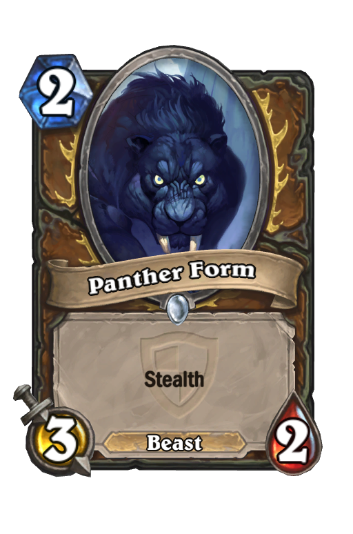 Panther Form Hearthstone kártya