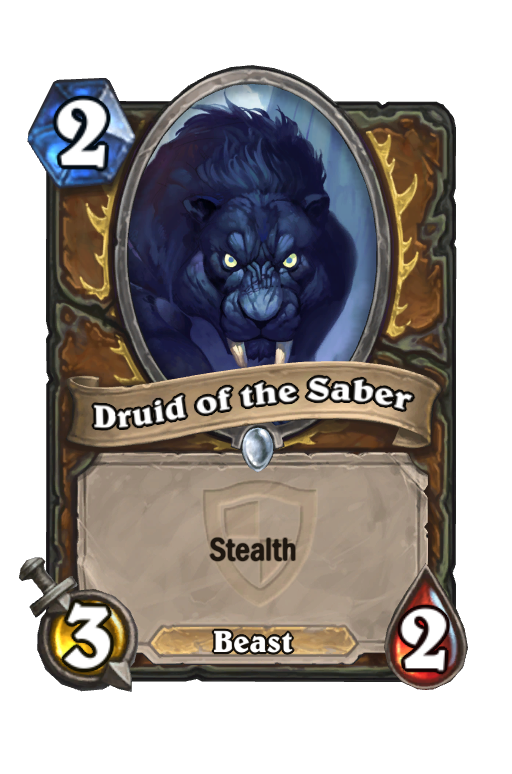 Sabertooth Panther Hearthstone kártya