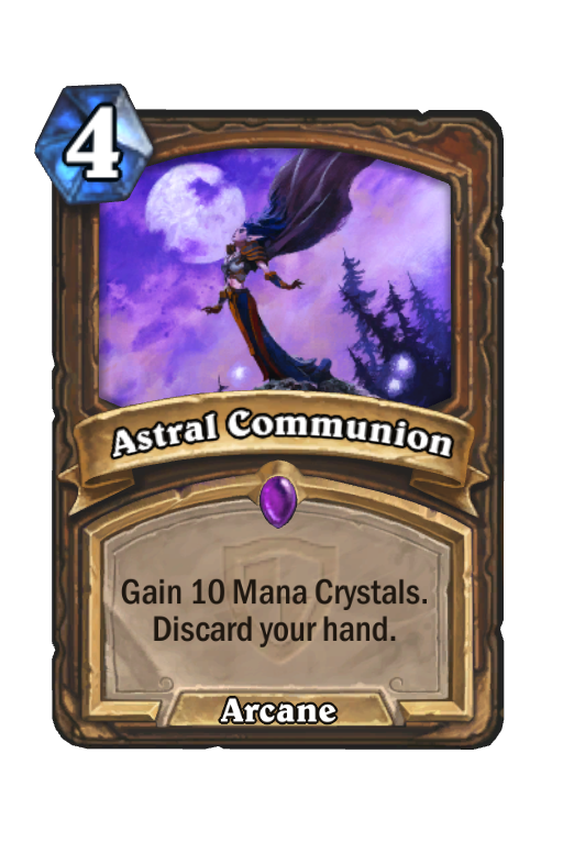 Astral Communion Hearthstone kártya