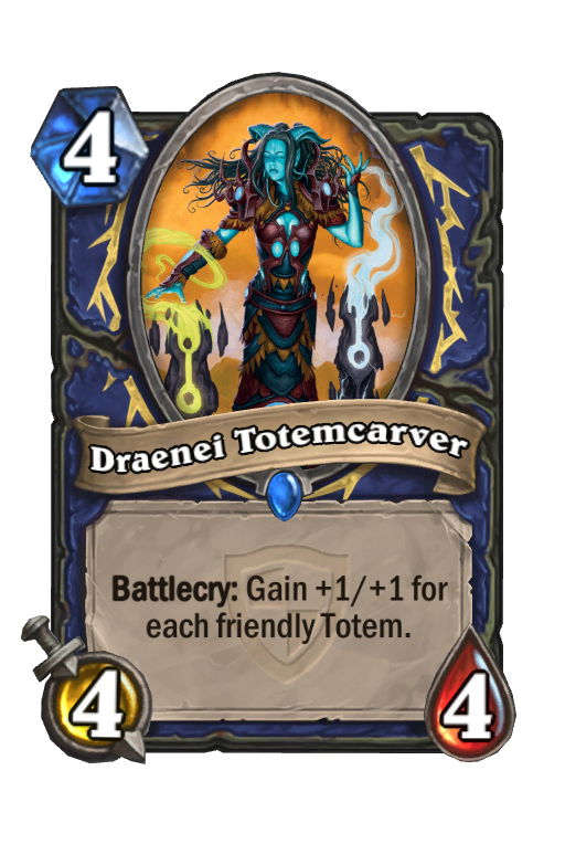 Draenei Totemcarver Hearthstone kártya