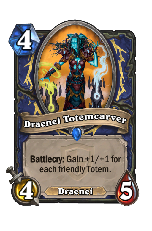 Draenei Totemcarver Hearthstone kártya