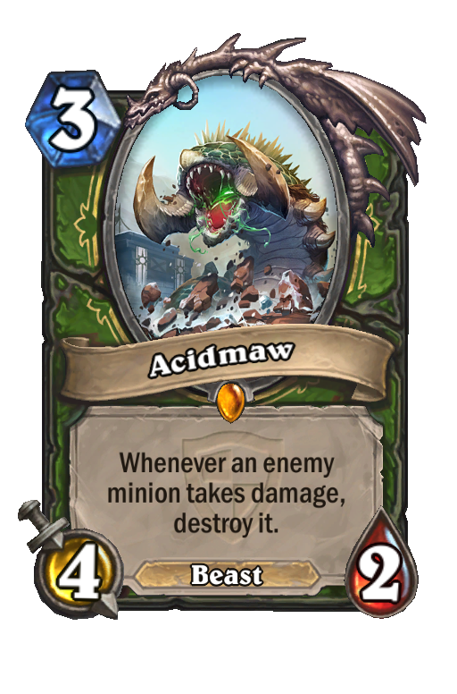 Acidmaw Hearthstone kártya