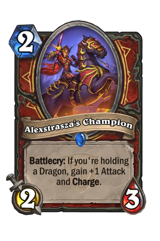 Alexstrasza's Champion Hearthstone kártya