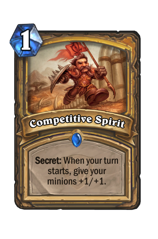 Competitive Spirit Hearthstone kártya