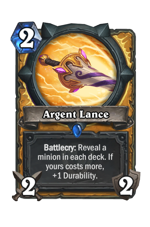 Argent Lance Hearthstone kártya
