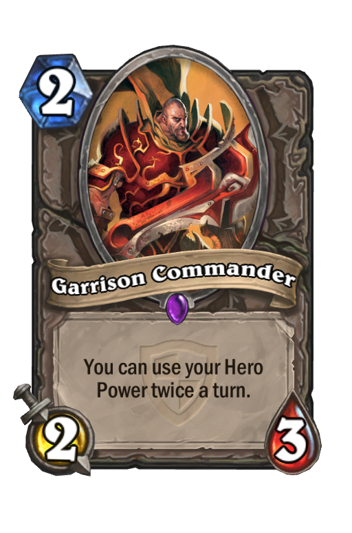 Garrison Commander Hearthstone kártya