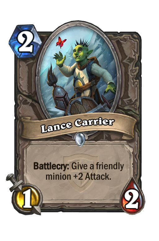 Lance Carrier Hearthstone kártya