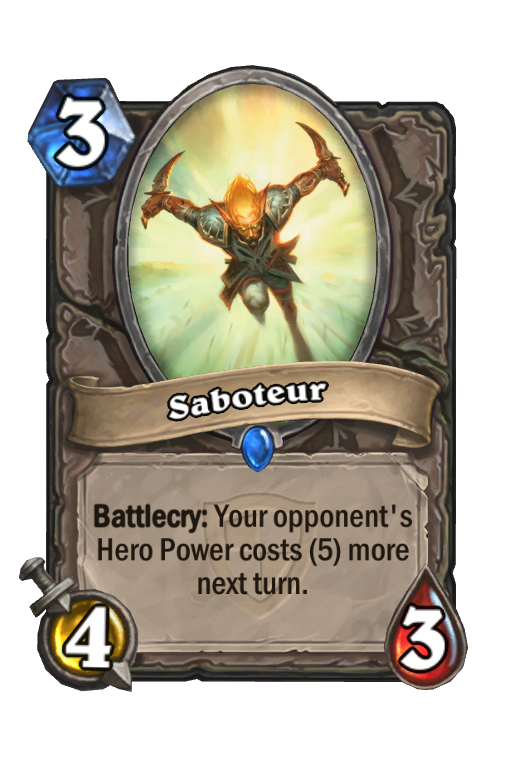Saboteur Hearthstone kártya