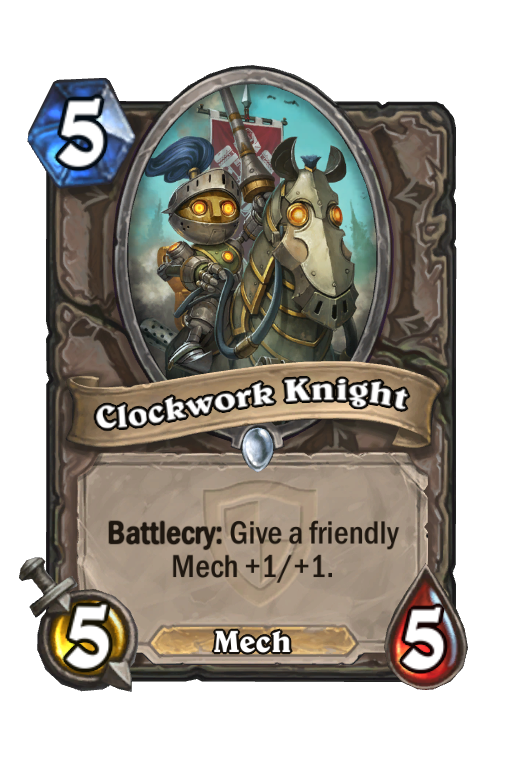 Clockwork Knight Hearthstone kártya