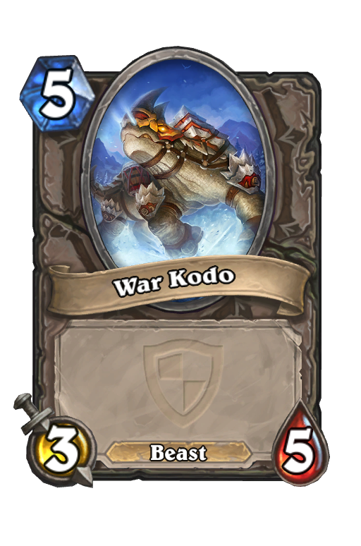 War Kodo Hearthstone kártya