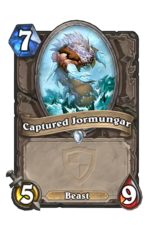 Captured Jormungar Hearthstone kártya