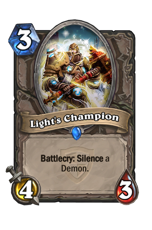 Light's Champion Hearthstone kártya