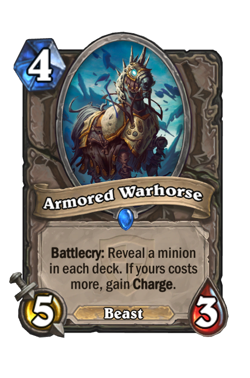 Armored Warhorse Hearthstone kártya