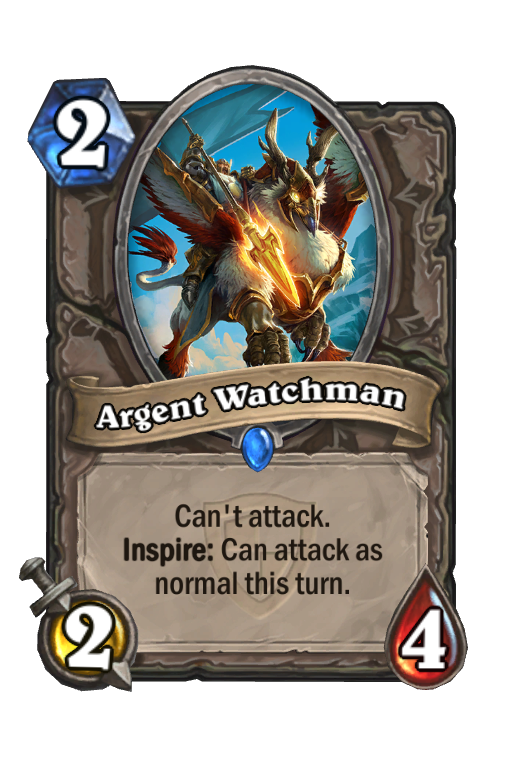 Argent Watchman Hearthstone kártya