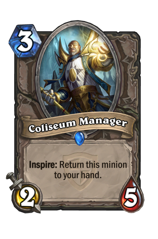 Coliseum Manager Hearthstone kártya