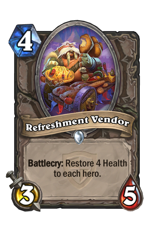 Refreshment Vendor Hearthstone kártya