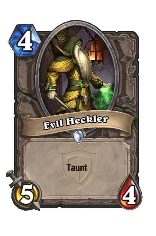 Evil Heckler Hearthstone kártya