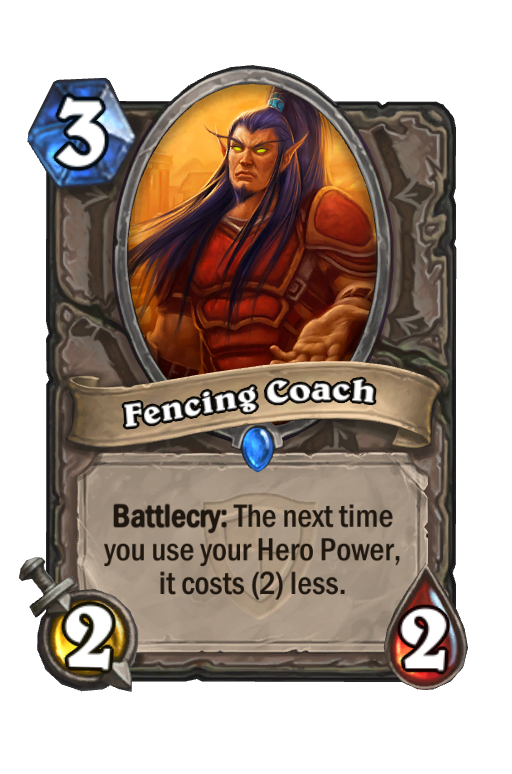 Fencing Coach Hearthstone kártya