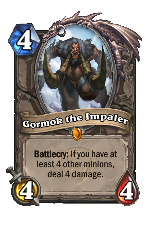Gormok the Impaler Hearthstone kártya