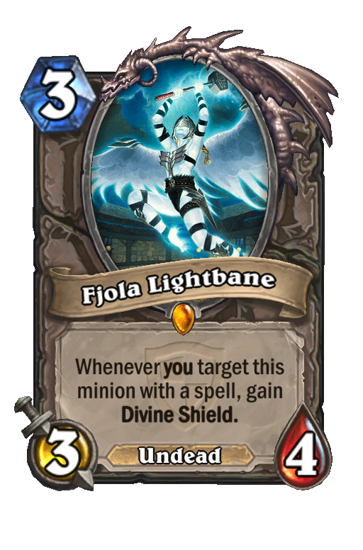 Fjola Lightbane Hearthstone kártya