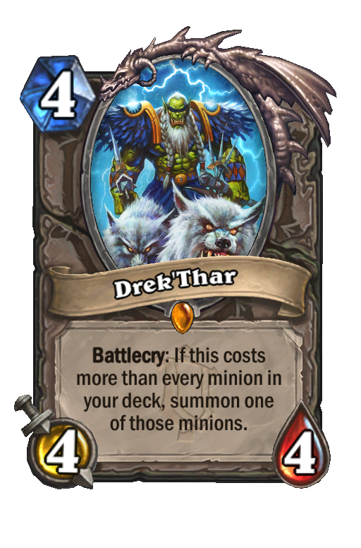 Drek'Thar Hearthstone kártya