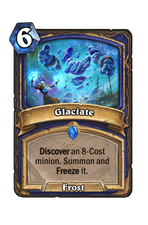 Glaciate Hearthstone kártya