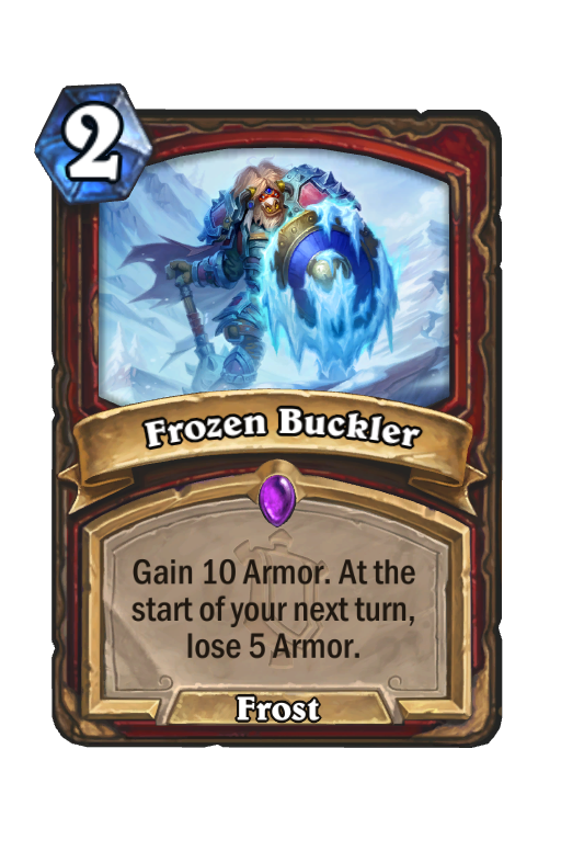 Frozen Buckler Hearthstone kártya